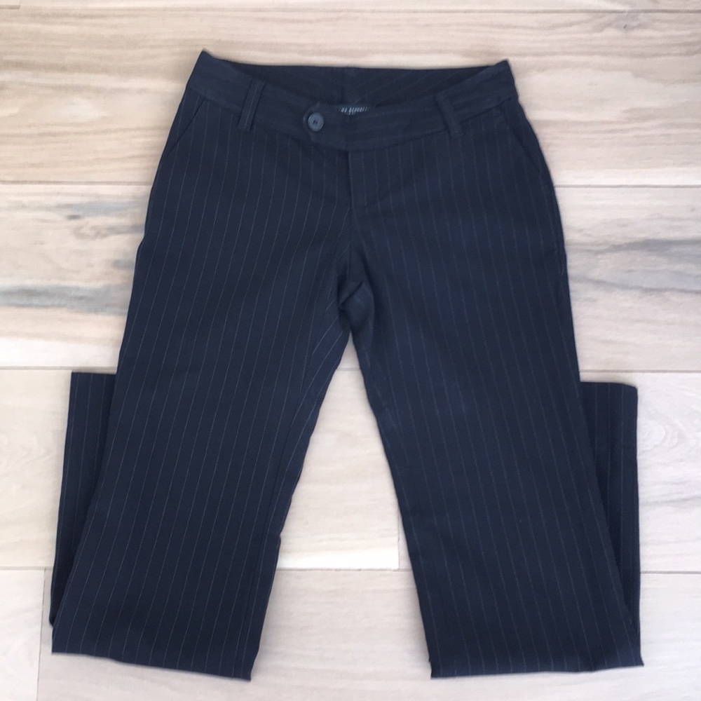Banana Republic Black Pinstripe Pants 0P